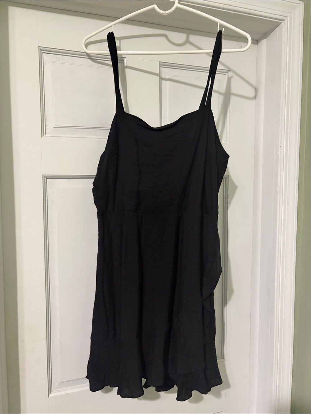 NWT Simple Black Spaghetti Strap Dress Size Large